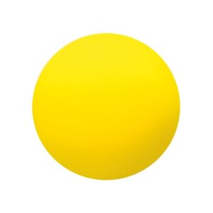 SUNDO Handgymnastikball 55mm gelb aus Schaumstoff