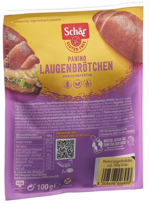 SCHÄR Laugenbrötchen glutenfrei 100 g