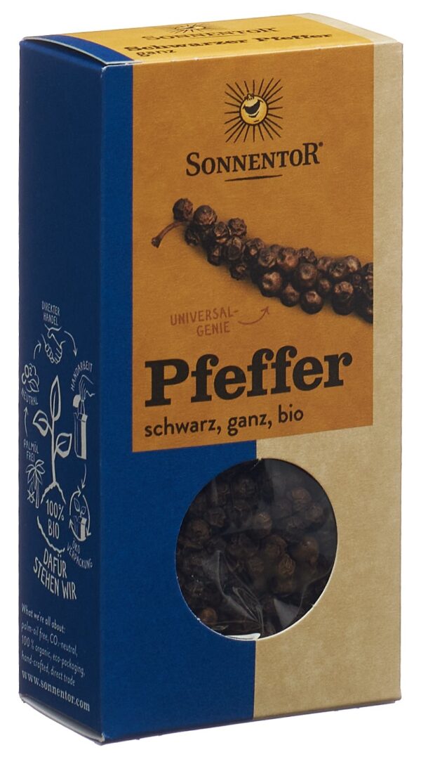 SONNENTOR Pfeffer schwarz ganz BIO 55 g