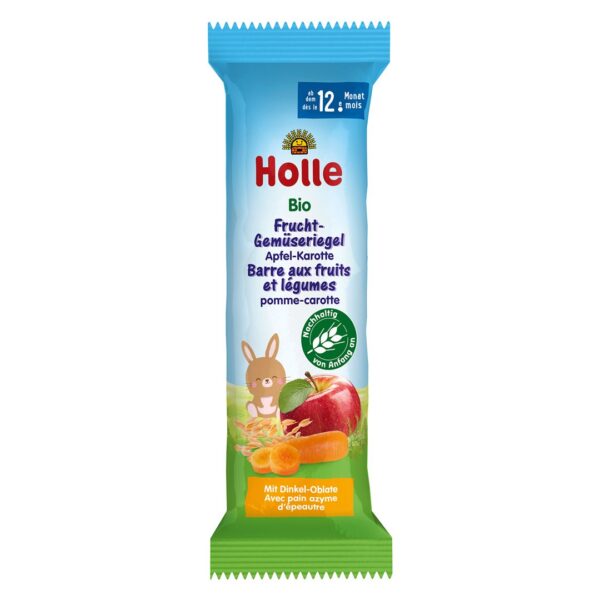 PICFRONT3D HOLLE Früchte-Gemüseriegel Apf Karot Bio 25 g