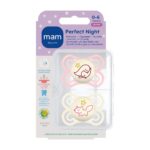 PICFRONT3D MAM Perfect Night Nuggi Sil 0-6m 2 Stk