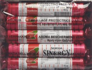 SINERGY Traubenzucker Himbeere 15 x 40 g