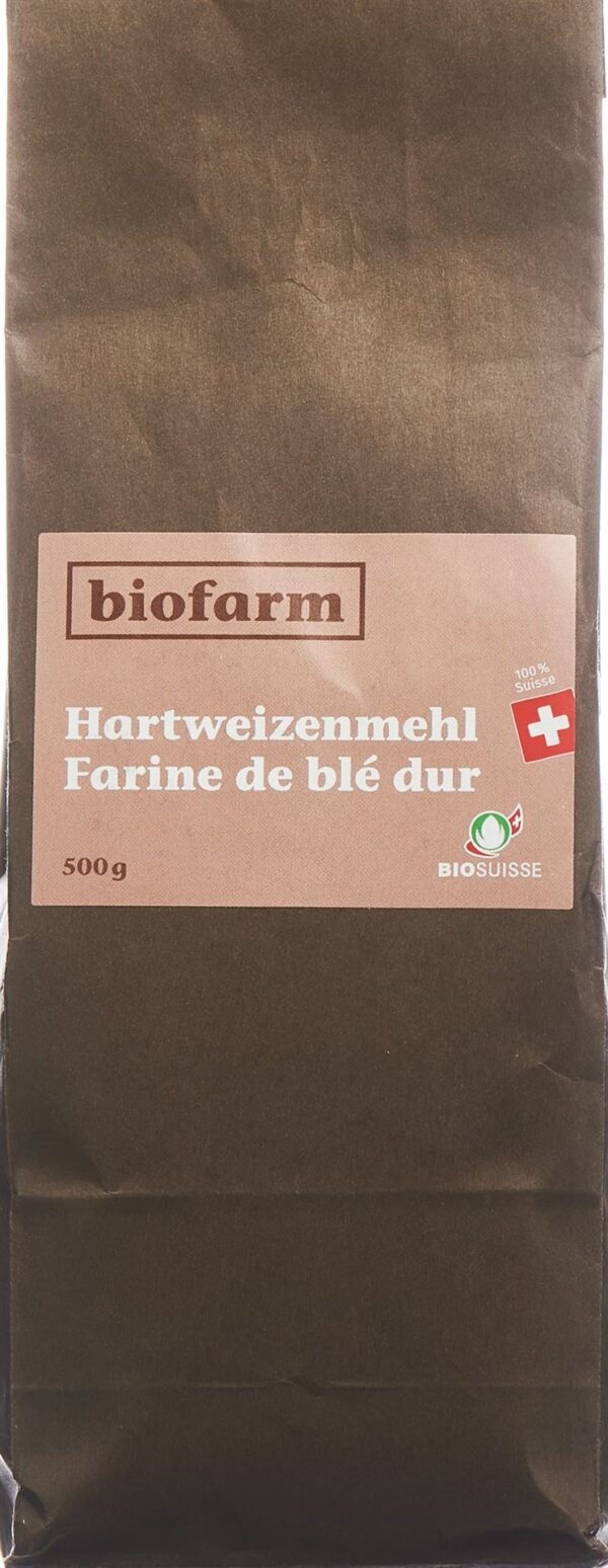 BIOFARM Hartweizenmehl CH Knospe Btl 500 g