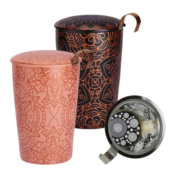 PICFRONT3D HERBORISTERIA Teetasse Mandala mit Sieb ass