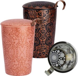 PICFRONT HERBORISTERIA Teetasse Mandala mit Sieb ass