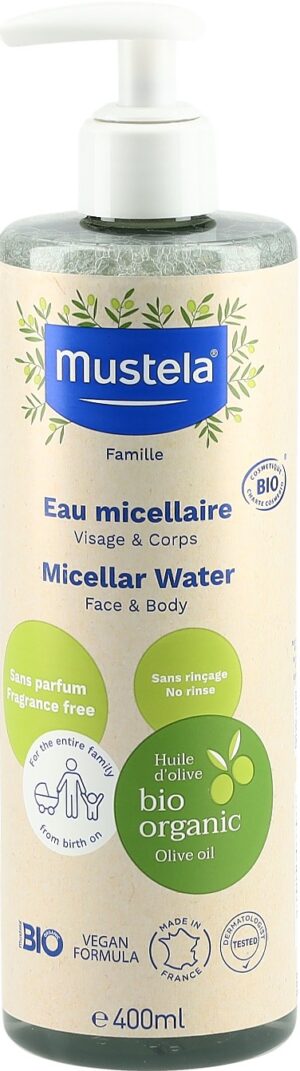 MUSTELA BIO Mizellenwasser (neu) Fl 400 ml