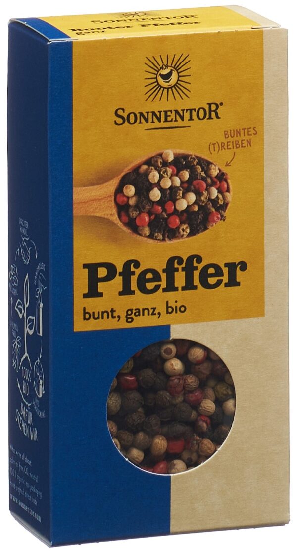 SONNENTOR Pfeffer bunt ganz BIO Btl 50 g