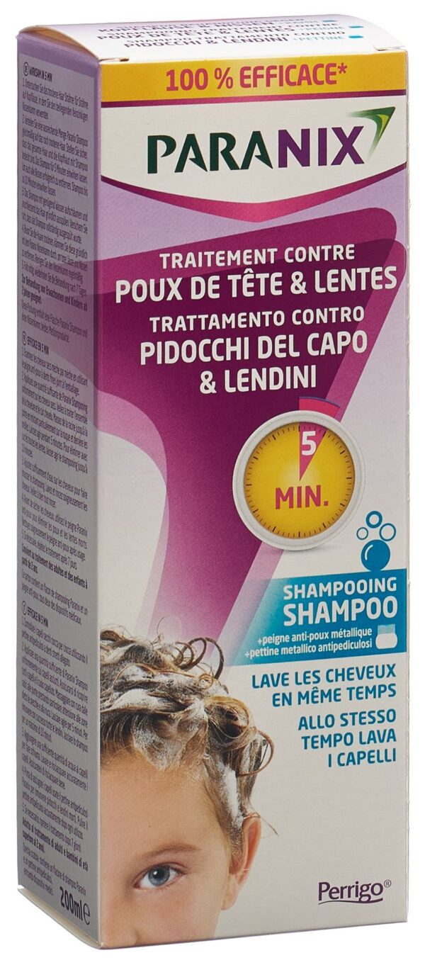 PICBACK3D PARANIX Shampoo 5 Minuten 200 ml + Kamm