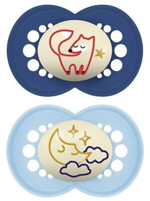 CONTENTFRONT MAM Night Nuggi Kautschuk 6-16m 2 Stk