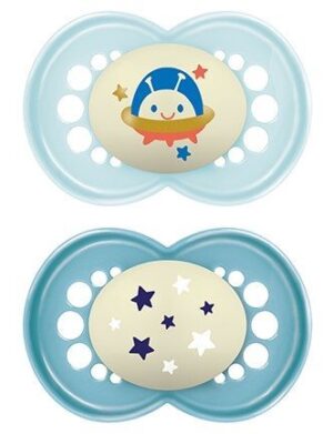 CONTENTFRONT MAM Night Nuggi Kautschuk 16-36m 2 Stk