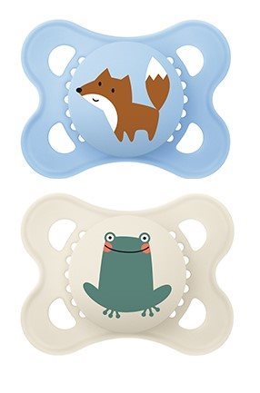 CONTENTFRONT MAM Original Nuggi Sil 0-6m Boy 2 Stk