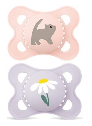 CONTENTFRONT MAM Original Nuggi Sil 0-6m Girl 2 Stk