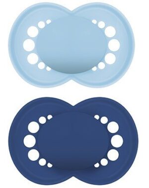 CONTENTFRONT MAM Original Nuggi 16-36m blue/blue 2 Stk