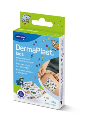 PICFRONT3D DERMAPLAST Kids Schnellverband 6x10cm Plast 10 Stk