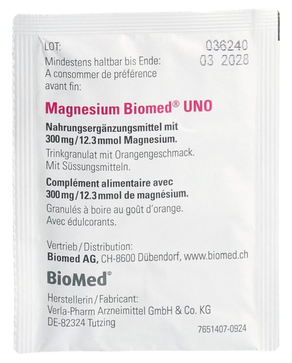 CONTENTBACK MAGNESIUM BIOMED Uno Gran Btl 20 Stk