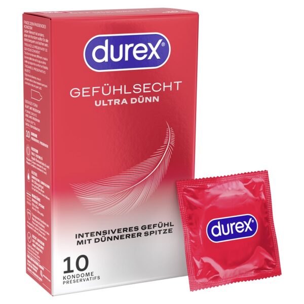 PICFRONT3DPLUS DUREX Gefühlsecht Ultra Präservativ 10 Stk
