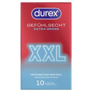 PICFRONT3D DUREX Gefühlsecht XXL Präservativ 10 Stk