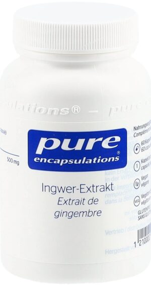 PURE Ingwer-Extrakt Kaps Fl 60 Stk
