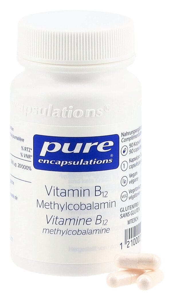 PURE B12 Methylcobalamin Kaps Fl 90 Stk