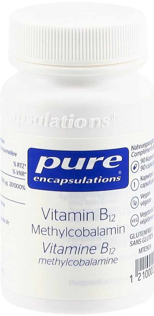 PURE B12 Methylcobalamin Kaps Fl 90 Stk