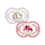 CONTENTFRONT MAM Perfect Night Nuggi Sil 16-36m Girl 2 Stk