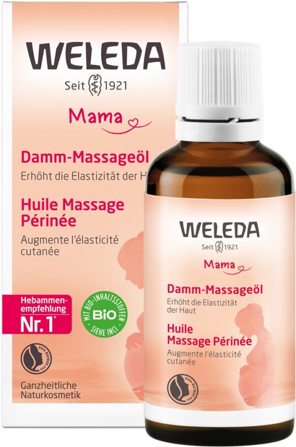 PICFRONT3DPLUS WELEDA MAMA Damm-Massageöl Glasfl 50 ml