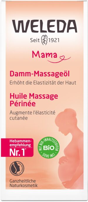 PICFRONT WELEDA MAMA Damm-Massageöl Glasfl 50 ml