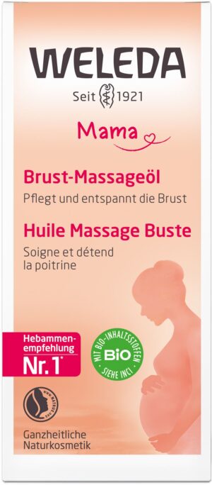 WELEDA MAMA Brust-Massageöl Glasfl 50 ml