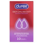 PICFRONT3D DUREX Gefühlsecht Präservativ extra feucht 10 Stk