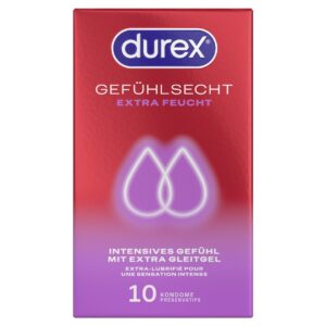 PICFRONT3D DUREX Gefühlsecht Präservativ extra feucht 10 Stk