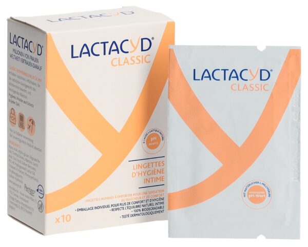 PICBACK3DPLUS LACTACYD Intimpflegetücher einzeln 10 Stk