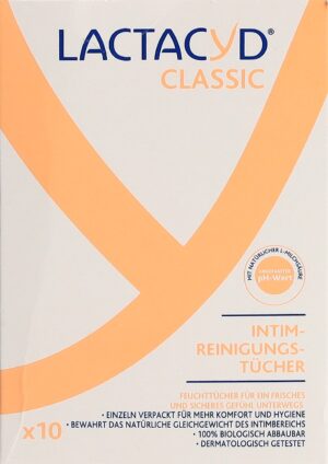 PICFRONT LACTACYD Intimpflegetücher einzeln 10 Stk