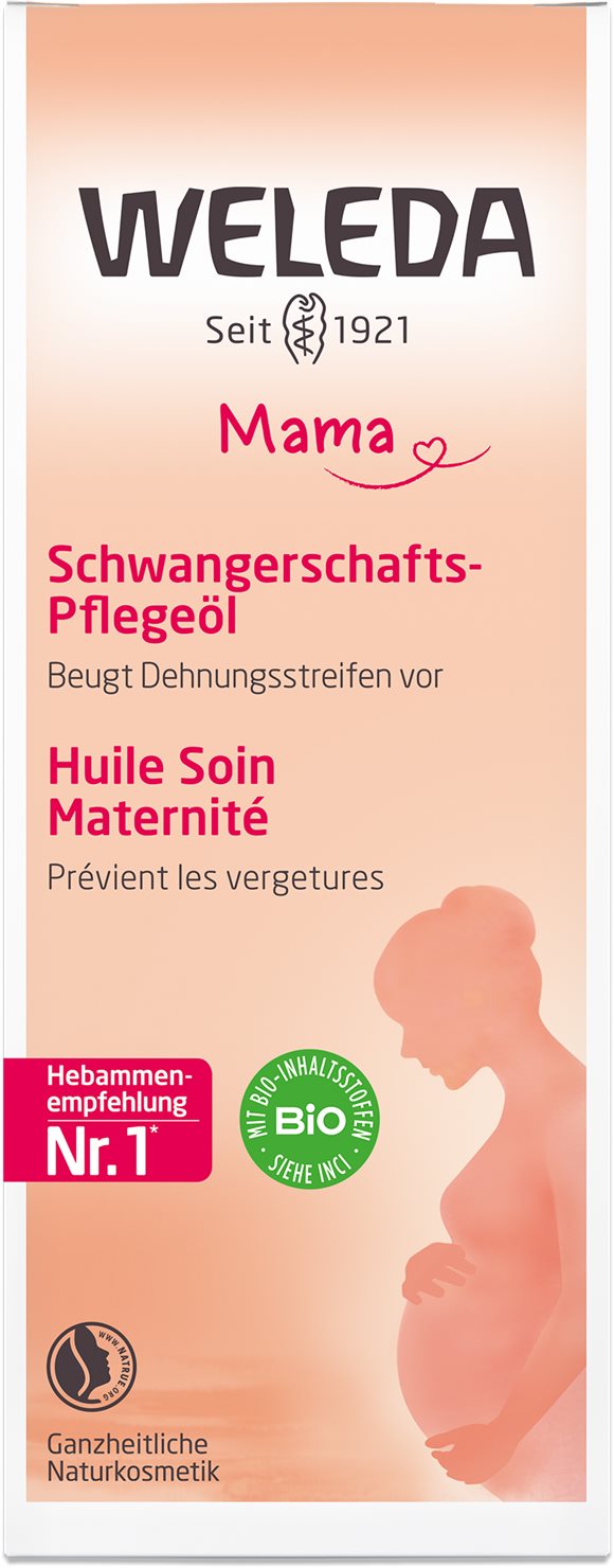 PICFRONT3D WELEDA MAMA Pflege-Öl Schwangerschaft Disp 100 ml