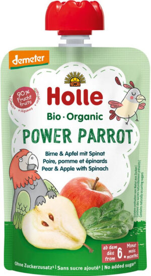 HOLLE Power Parrot Pouchy Birne Apfel Spinat 100 g