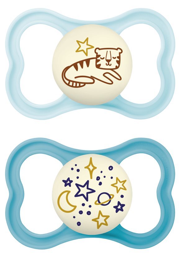 MAM Supreme Night Nuggi Sil 6-16m 2 Stk