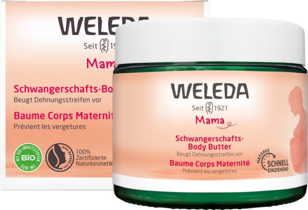 WELEDA MAMA Body Butter Schwangerschaft Glas 150 g