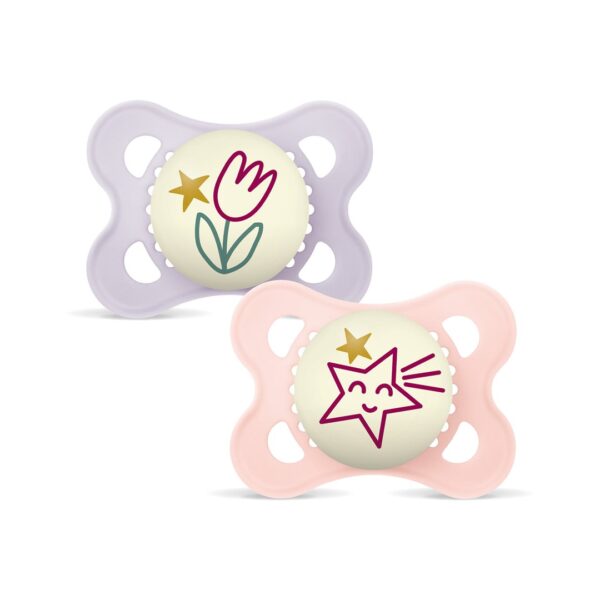 MAM Night Nuggi Kautschuk 0-6m 2 Stk