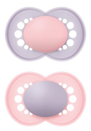 MAM Original Nuggi Sil 16-36m Girl 2 Stk