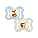 PICFRONT3D MAM Supreme Night Nuggi Sil 0-6m 2 Stk