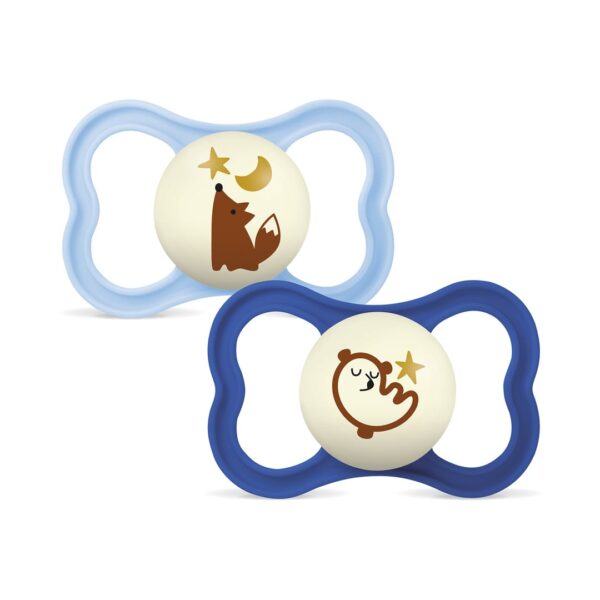 MAM Supreme Night Nuggi Sil 6-16m 2 Stk